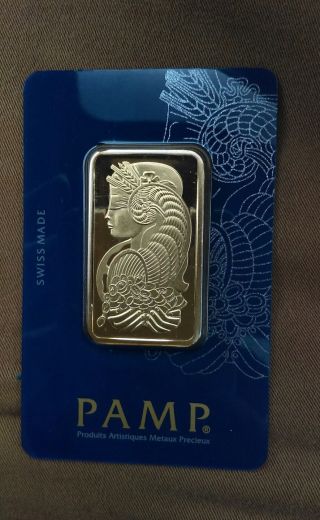 1 Oz Pamp Suisse Gold Bar.  9999 Fine 31.  10 Grams (in Assay) photo