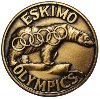 1967 Alaska Eskimo Olympics Chamber Of Commerce So - Called Dollar Medal Unlisted photo