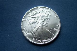 1989 American Eagle 1 Ounce Silver Dollar Coin Choice Bu photo