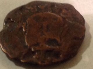 Rare Metal Detector Find - Ancient Mystery Token Coin Emperor Greek,  Phoenician Z92 photo
