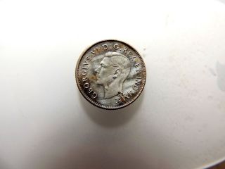 1946 Canadian Ten (10) Cent Silver Coin photo