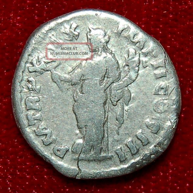 Roman Empire Coin Marcus Aurelius Felicitas On Reverse Silver Denarius