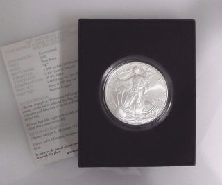 2007 - W (burnished).  999 Fine Silver American Eagle (&) photo