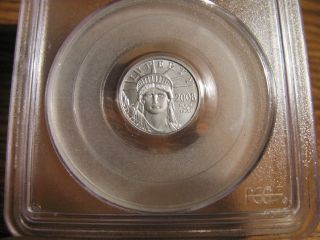 2008 - W $10 Burnished Platinum Eagle 