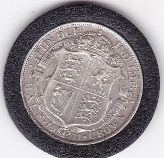 1911 King George V Half Crown (2/6d) - Sterling Silver Coin photo