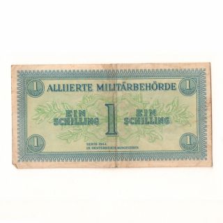 Austria / Osterreich 1944 Series Allied Military Currency 1 - Shilling Banknote photo