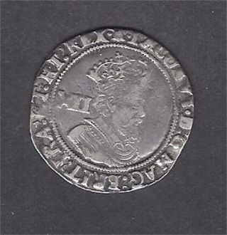 England James 1 Shilling 2nd Coinage 5th Bust Mm Bell photo
