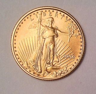 2006 American Gold Eagle Uncirculated 1/10 - Oz photo