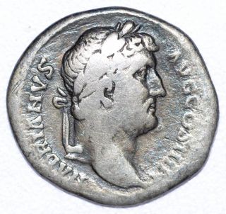 Authentic Hadrian Roman Coin,  Ar Silver Denarius,  Rome Rv.  Vota Publica - A765 photo