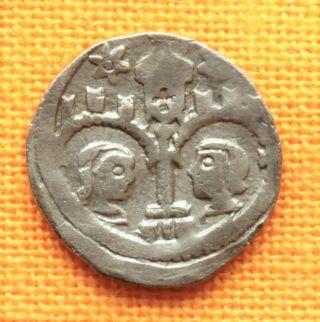 Medieval Hungarian Coin - Ladislaus Iv.  Silver Denar.  (1272 - 1290),  Unger: 300 photo