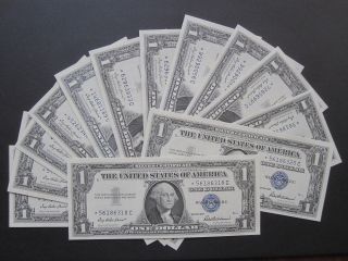 1957 $1 Star Note C $1.  00 Silver Certificate Gem Cu Unc Us Money Buy 1 Or ? photo