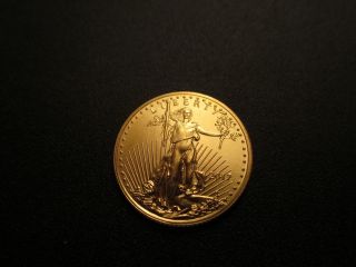 2017 - $5 1/10oz Gold American Eagle Bu photo
