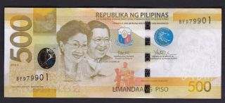 Philippines 500 Pesos Ngc Pres.  Rodrigo Duterte Signed Uncirculated photo