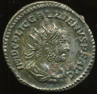 D - D Roman Empire - Gallienus (260 - 268) Billon Antoninianus,  4,  06 G.  Vf/ef photo