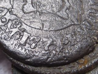 4 Coin Clump; All Half Real Silver ½ Reales.  El Cazador Shipwreck.  Mexico.  1771. photo