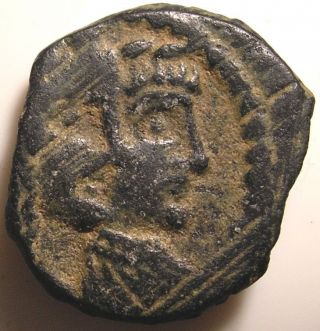 Ancient Nabataean Coin/arabia/petra/rabbell Ii/gamilat/jugate Busts photo