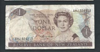 Zealand 1985 - 89 1 Dollar P 169b Circulated photo