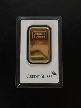 Credit Suisse Gold Bar Troy Ounce photo
