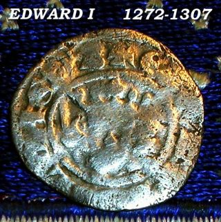 C 1300 King Edward 1st Silver Penny Medieval Days Of Old Coin Not Colonial Token photo