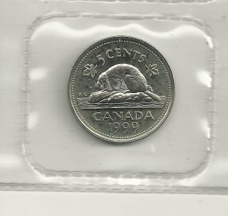 1999 P Canada Test Nickel Scarce Mintage Of Only 20,  000 photo