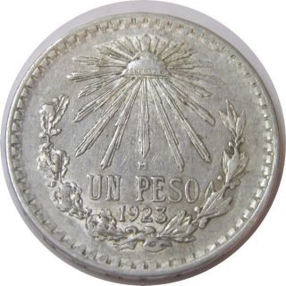 Elf Mexico 1 Peso 1923 Silver photo