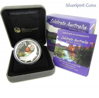 Special Strike 2010 Celebrate Australia Northern Territory Silver 1oz Proof Coin photo