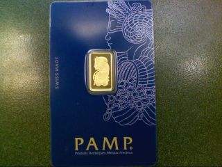 Pamp Suisse 2.  5 Gram 999.  9 Fine Gold Bullion Bar Case 363 photo