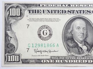 Series 1950 D $100 Dollars Chicago Federal Reserve Note Fr 2161 - G Cu photo