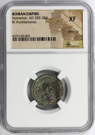 Roman Empire Numerian Ad 283 - 284 Bi Aurelianianus Ngc Xf photo