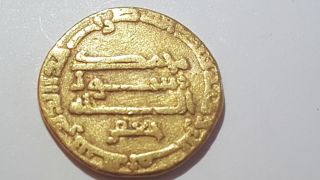 Abbasid Gold Coin Al - Rashid 180 Ah Citing Jaafar photo