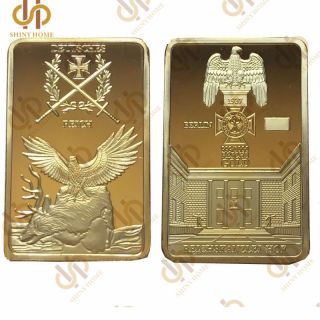 German Berlin 999/1000 Gold Reichskanzlei Hof Deutsche Reich Eagle Cross Bar photo