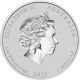 Australia 2013 1$ Lunar Year Of The Snake Bullion 1oz Gilded Unc Silver Coin Australia photo 3