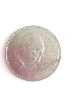 1965 Elizabeth Ii Dei Gratia Regina F.  D.  Coin - Churchill photo