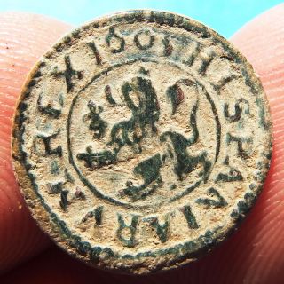 1603 Pirate Cobs Coin 2 Maravedis Philip Felipe Iii Old Colonial Treasure Times photo