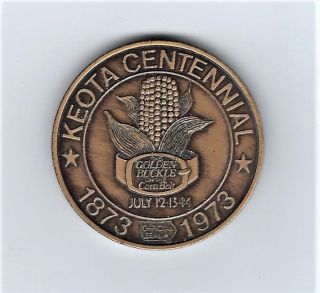 1973 Keota Iowa Centennial Token - Sneak A Peek - Coin photo