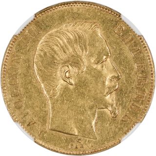 1857 A France Gold 50 Francs - Ngc Au58 photo