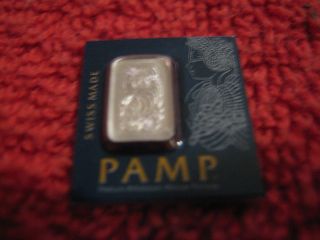 1 Gram Pamp Suisse Platinum Bar.  9995 Fine Multigram Fortuna (in Assay) photo