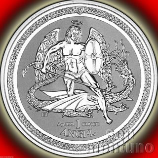 2016 Isle Of Man Reverse Proof Silver Angel 1 Oz Bullion Coin Capsule,  Box Brexit photo