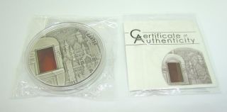Palau 2011 - $10 - Mineral Art - Neuschwanstein Castle - 2oz Limited Silver Coin photo