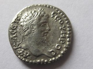 Silver - Drachm Of Septimius Severus From Caesarea In Cappadocia Rv.  Mount Argaios photo