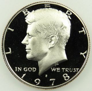 1978 S Clad Deep Cameo Proof Kennedy Half Dollar (b05) photo