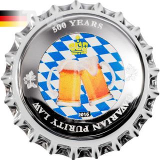 Palau 2016 1$ 500 Years Bavarian Purity Law 2.  5g Proof - Like Silver Coin photo