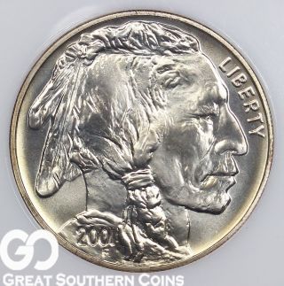 2001 - D American Eagle Silver Dollar,  Buffalo,  Better Date Bullion,  S/h photo
