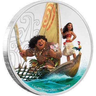 2017 Disney’s Moana: 1oz Silver Proof Coin photo