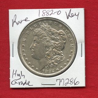 1882 O Morgan Silver Dollar 77286 Coin Us Rare Key Date Estate photo