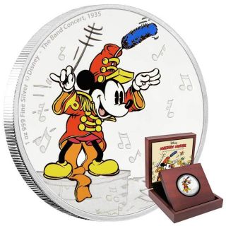 2016 Mickey Mouse Through The Ages: The Band Concert 1oz Proof Silver Coin photo