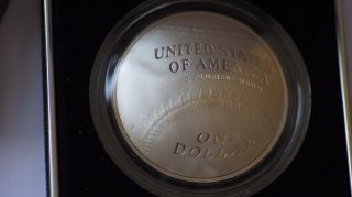 2014 P Base Ball Hall Of Fame $1 Proof Silver Coin photo