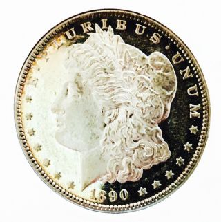 1890 P Morgan Monster Dmpl Insane Dmpl Ms,  Cameo Wow Coin Nr photo