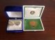 Vintage 1964 Tokyo Olympic Games Copper Commemorative Medal & Cufflinks Exonumia photo 5