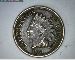 1861 1c Indian Head Cent Civil War Coin (45 - 213) photo